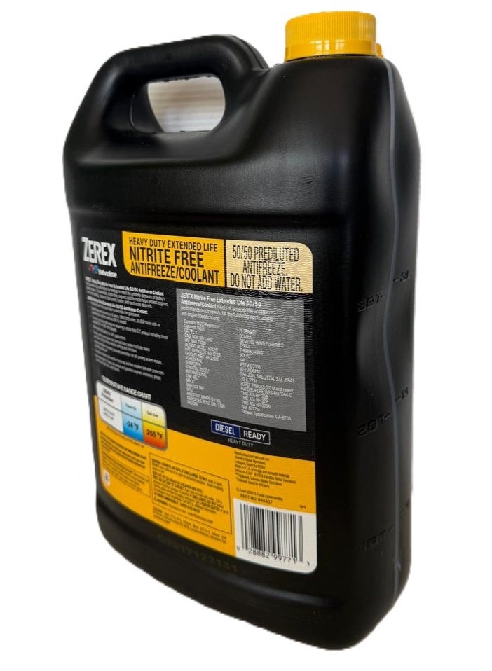 فالفولاين زيركس™ سائل تبريد/مانع تجمد أصفر اللون، عالي التحمل، خالٍ من النتريت، طويل الأمد، سعة 3.78 لتر - Image 5